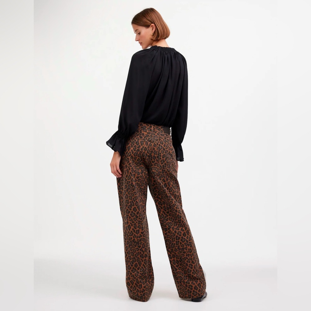 Leopard Print Women Jeans - Picture 4 of 14